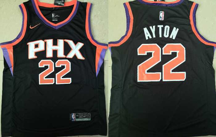 Suns 22 Deandre Ayton Black Nike Swingman Stitched NBA Jersey (Without The Sponsor Logo),We sell and wholesale Suns 22 Deandre Ayton Black Nike Swingman Stitched NBA Jersey (Without The Sponsor Logo) on line form chian!